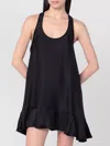 Anine Bing Lilith Silk-blend Mini Dress In Black