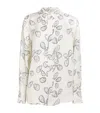 Anine Bing Avalon Long Sleeve Shirt In Bone Oyster In Neutral