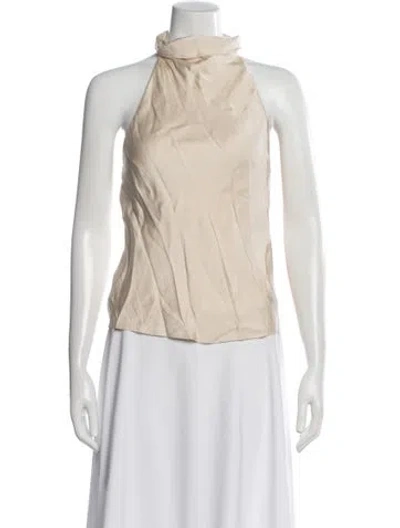 Pre-owned Anine Bing Silk Halterneck Top