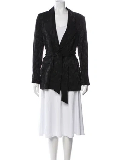Pre-owned Anine Bing Silk Jacket In Black