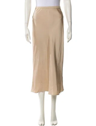 Pre-owned Anine Bing Silk Midi Length Skirt In Blue