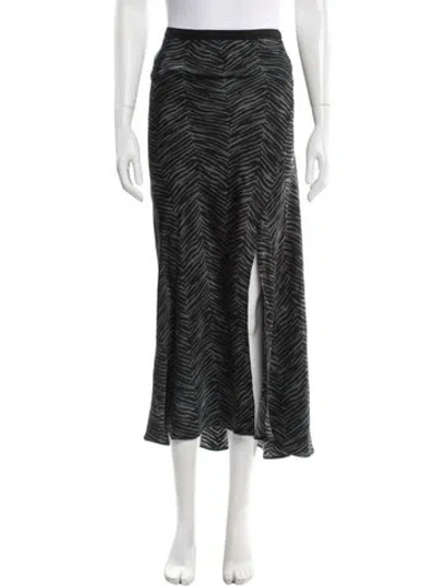 Pre-owned Anine Bing Silk Midi Length Skirt In Multi