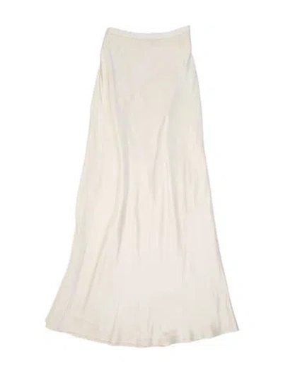 Pre-owned Anine Bing Silk Midi Length Skirt In Neutral
