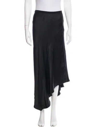 Pre-owned Anine Bing Silk Midi Length Skirt W/ Tags In Gray