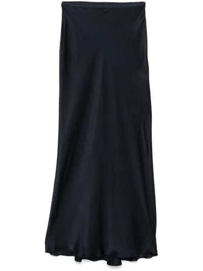 ANINE BING SILK MIDI SKIRT