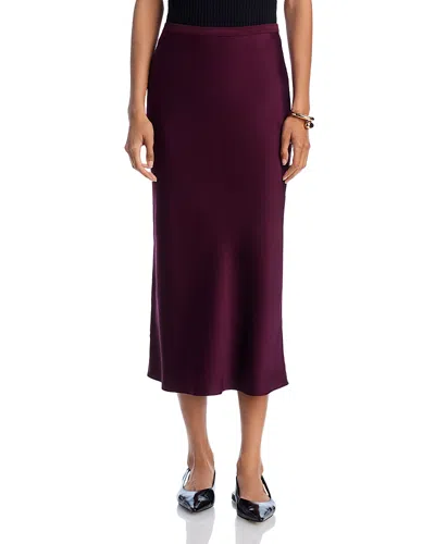 ANINE BING SILK MIDI SKIRT