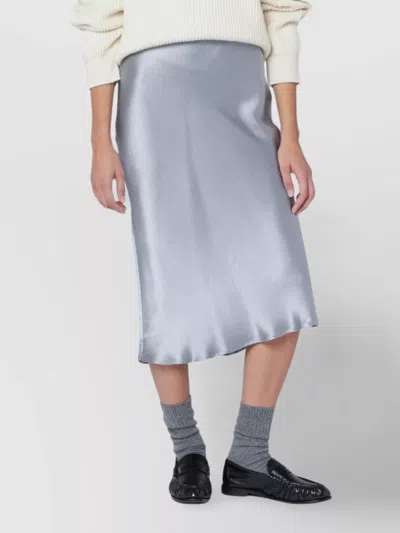ANINE BING SILK MIDI SKIRT HIGH WAIST