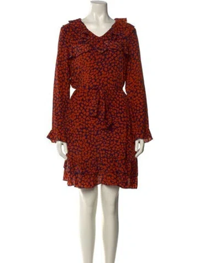 Pre-owned Anine Bing Silk Mini Dress W/ Tags In Orange