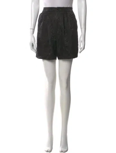 Pre-owned Anine Bing Silk Mini Shorts In Black