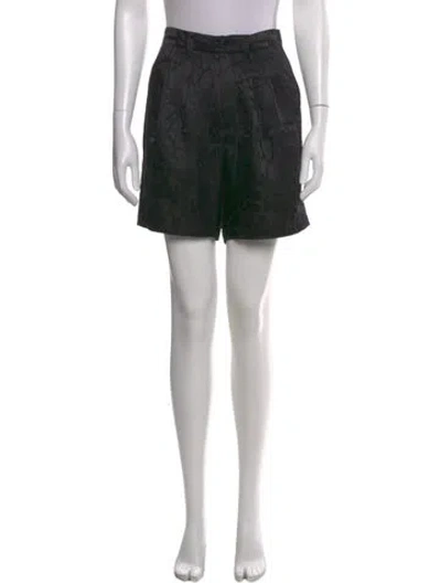 Pre-owned Anine Bing Silk Mini Shorts In Black