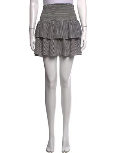 Pre-owned Anine Bing Silk Mini Skirt In Blue