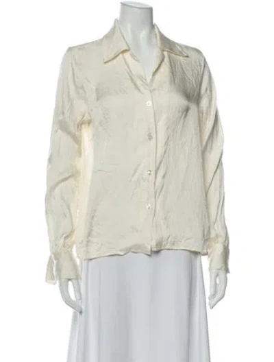Pre-owned Anine Bing Silk Pajamas In Neutral