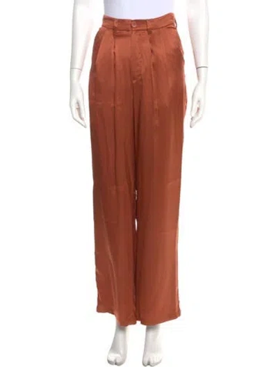 Pre-owned Anine Bing Silk Wide Leg Pants W/ Tags In Multi