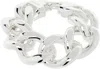 Anine Bing Silver Chunky Chain Bracelet In Ivory