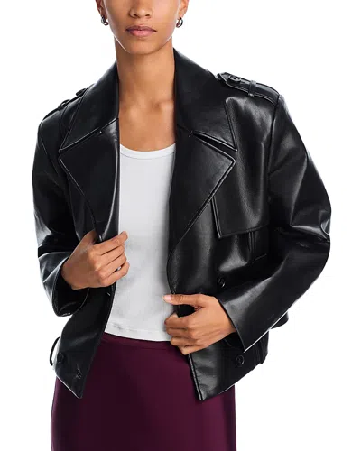 Anine Bing Simone Moto Jacket In Black