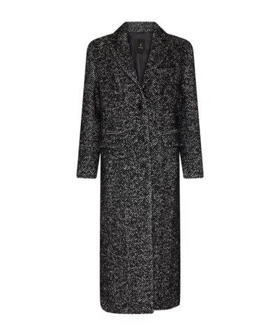 Anine Bing Single Breasted Coat In Black
