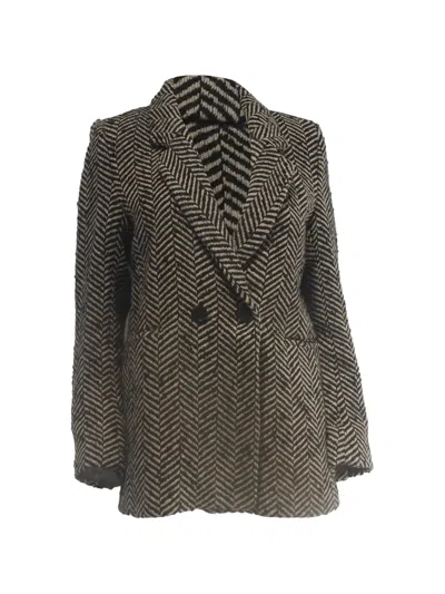 Pre-owned Anine Bing Single-breasted Coat In Black
