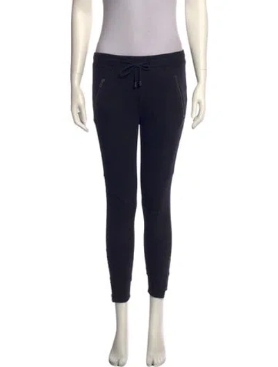 Pre-owned Anine Bing Skinny Leg Pants In Black