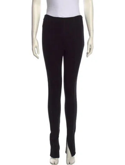Pre-owned Anine Bing Skinny Leg Pants In Black