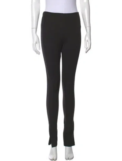 Pre-owned Anine Bing Skinny Leg Pants In Black