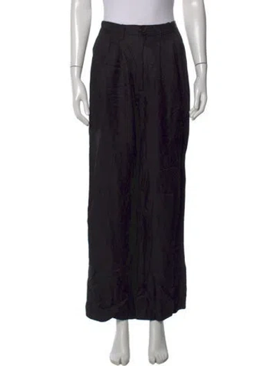 Pre-owned Anine Bing Skinny Leg Pants In Black