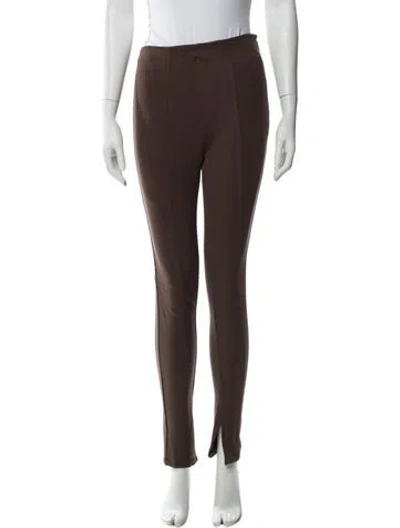 Pre-owned Anine Bing Skinny Leg Pants In Brown