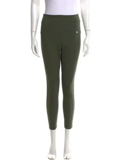Pre-owned Anine Bing Skinny Leg Pants In Green