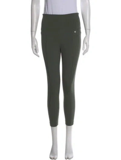 Pre-owned Anine Bing Skinny Leg Pants In Green