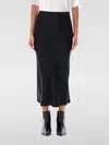 Anine Bing Iron-coloured Silk Skirt Bar In Black