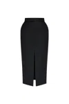 Anine Bing Bar Silk Skirt In Black In Black