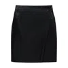 Anine Bing Alanis Wrap Mini Skirt In Black