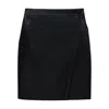 Anine Bing Alanis Wrap Mini Skirt In Black