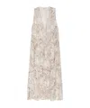 Anine Bing Mia Dress In Sand Seashell Print In White