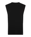 Anine Bing Sleeveless Knitted Vest In Black