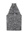 Anine Bing Brooke Top In Black And White Heart In Black