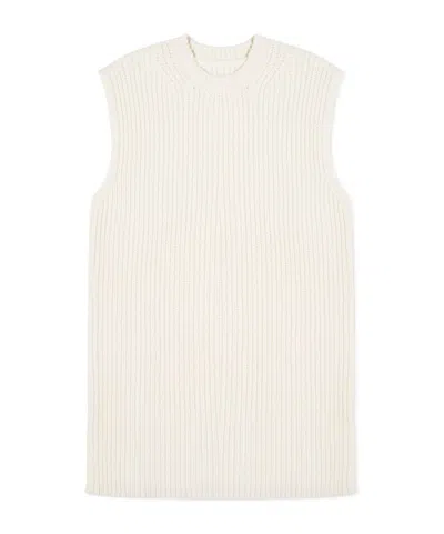 Anine Bing Sleeveless Sweater In White