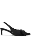 Anine Bing Nina Heels With Bow Heels Black In Black