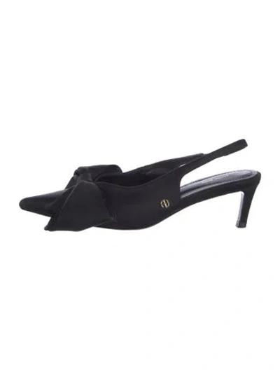 Pre-owned Anine Bing Slingback Pumps In Black