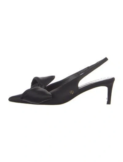 Pre-owned Anine Bing Slingback Pumps In Blue