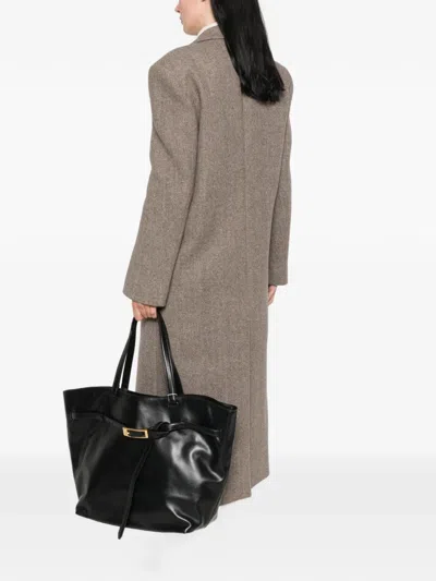 Anine Bing Small Elly Buckled Leather Tote Bag In Pattern
