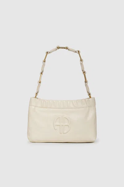 Anine Bing Small Kate Shoulder Bag In Ivory In Neutral
