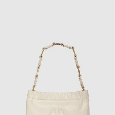 Anine Bing Small Kate Shoulder Bag In White