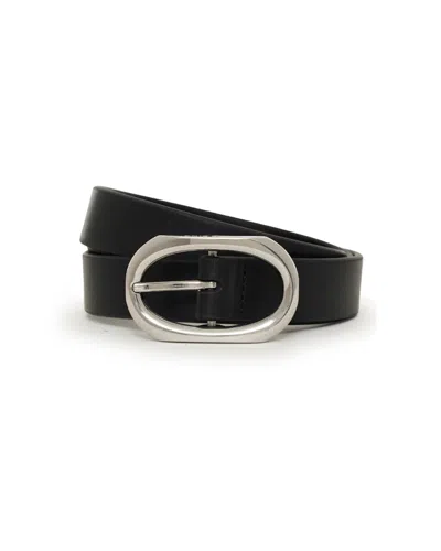 Anine Bing Small Signature Link Belt In Black