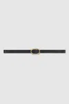 ANINE BING ANINE BING SMALL SIGNATURE LINK BELT IN BLACK