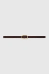 Anine Bing Small Signature Link Belt In Brown