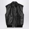 ANINE BING ANINE BING  SONNIE BLACK LEATHER GILET