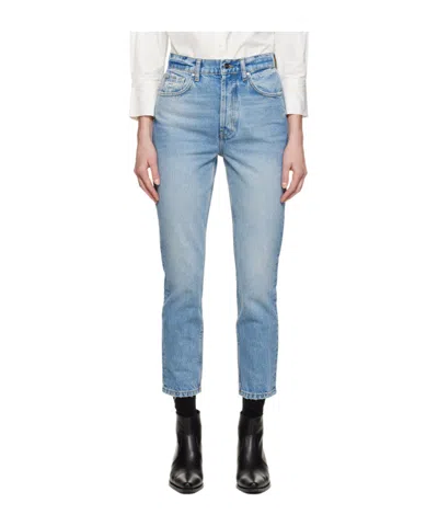 Anine Bing Sonya Straight-leg Jeans In Blue