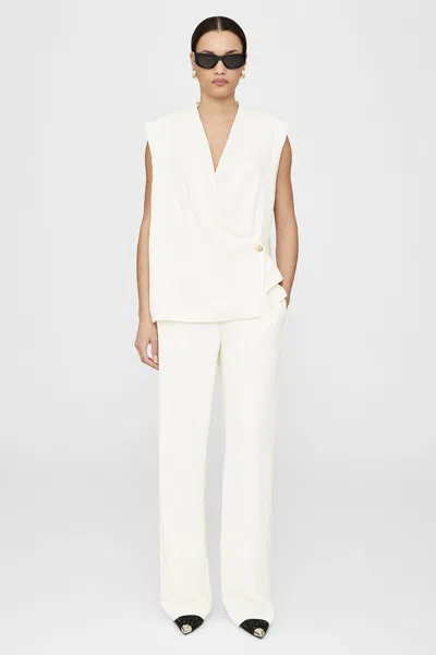 Anine Bing Soto Pant In Ivory