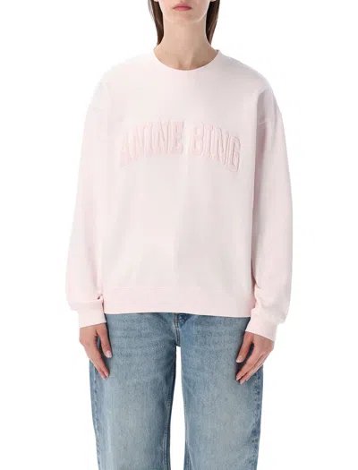 Anine Bing Spencer Sweatshirt In Pink