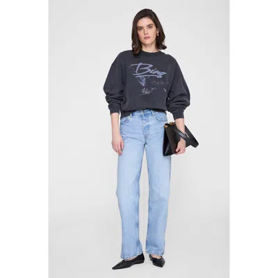Anine Bing Spencer Eagle Sweatshirt In Blue